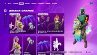 The Ariana Grande skin in Fortnite can be purchased separately (Image via Epic Games)
